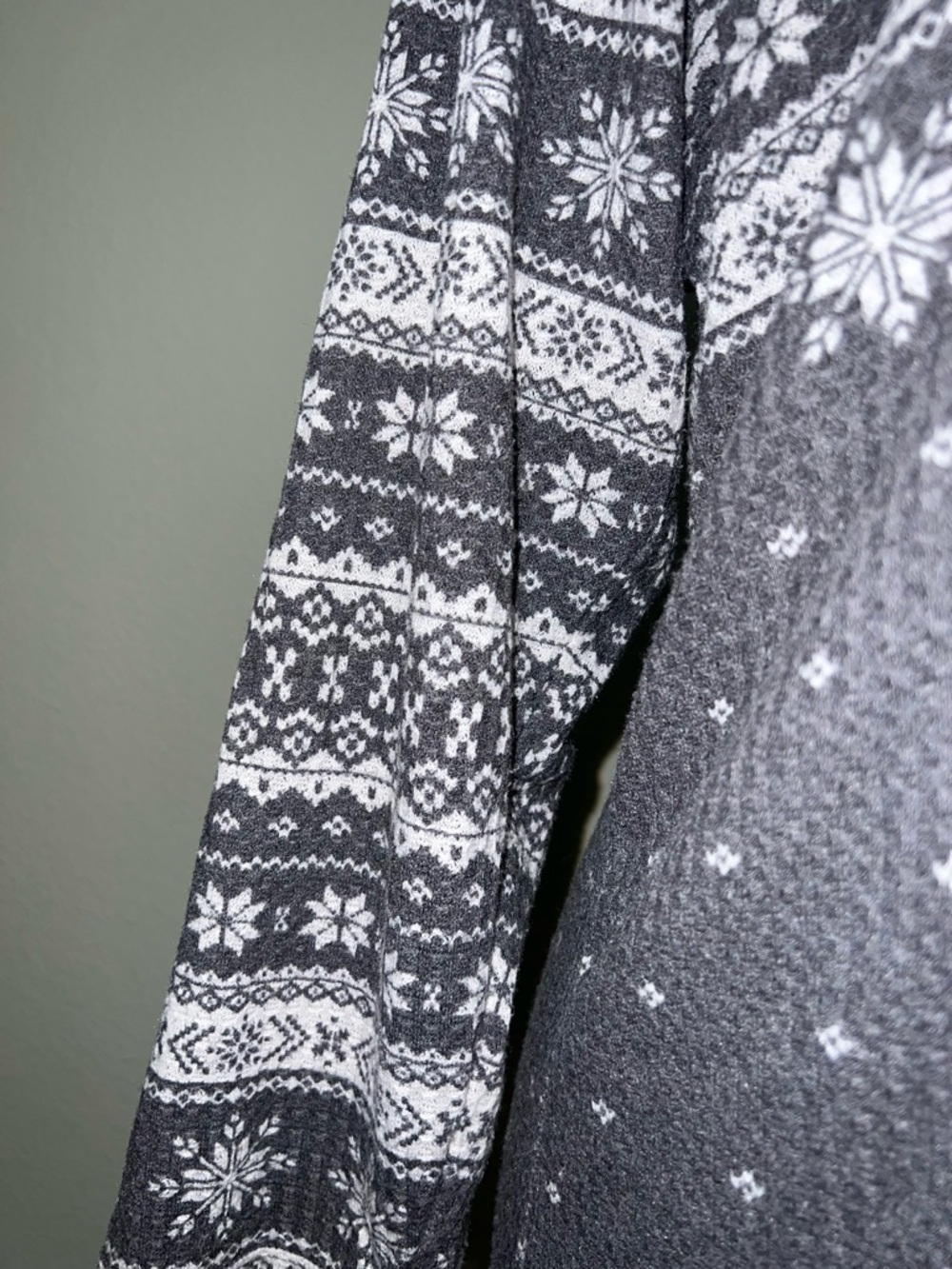 Torrid Gray and White Henley Long Sleeve Top - Picture 3 of 8